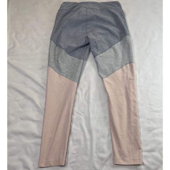 Outdoor Voices Leggings Size L Heather Blue Peach Compression Yoga Workout Gym - Picture 11 of 15